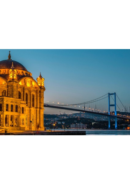 Istanbul Manzarası Çerçeveli 40X50 Sayılarla Boyama Hobi Seti