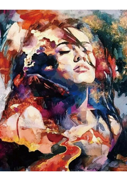 Fantastik Kız Çerçeveli 40X50 Sayılarla Boyama Hobi Seti