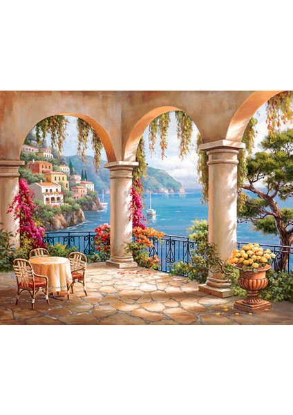 Como Gölü Çerçeveli 90X110 Sayılarla Boyama Hobi Seti