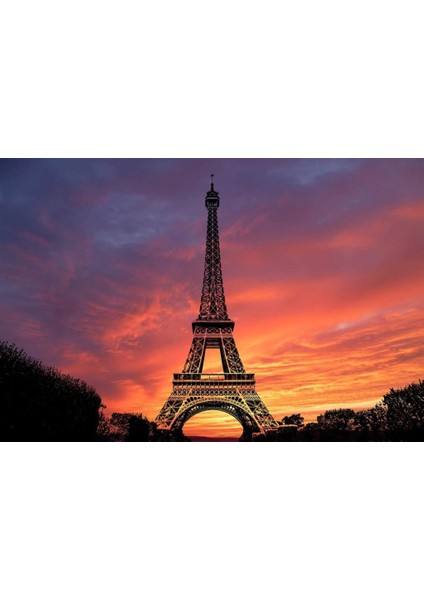 Eyfel Manzarası Çerçeveli 60X75 Sayılarla Boyama Hobi Seti