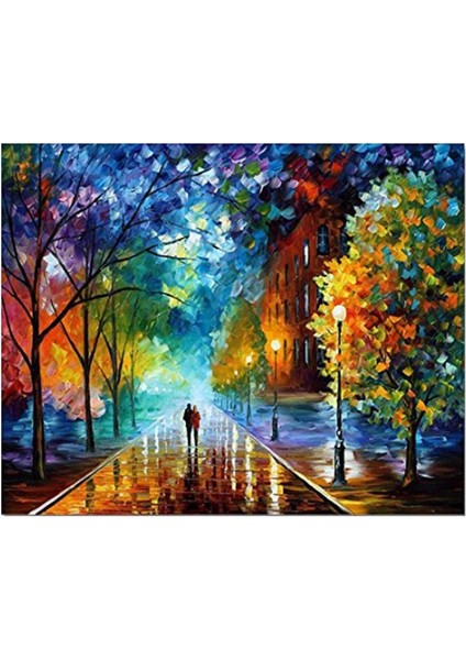 Gece Yürüyüşü Çerçeveli 70X90 Sayılarla Boyama Hobi Seti