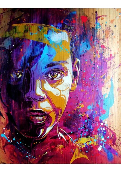 Renkli Suret 2 Çerçeveli 90X110 Sayılarla Boyama Hobi Seti