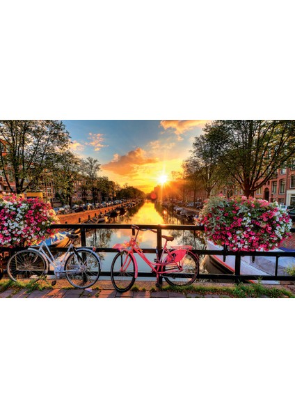 Amsterdam Manzarası Çerçeveli 70X90 Sayılarla Boyama Hobi Seti