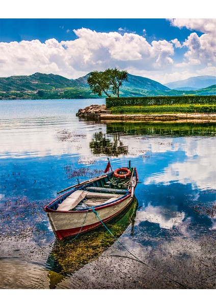 Eğirdir Gölü Çerçeveli 70X90 Sayılarla Boyama Hobi Seti