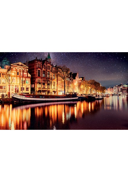 Amsterdam Gecesi Çerçeveli 90X110 Sayılarla Boyama Hobi Seti
