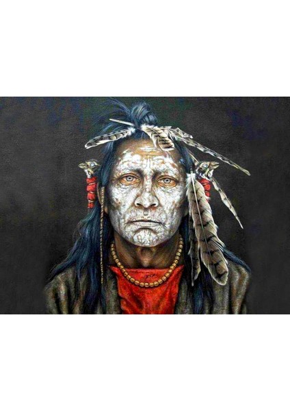 Ak Şaman Çerçeveli 90X110 Sayılarla Boyama Hobi Seti