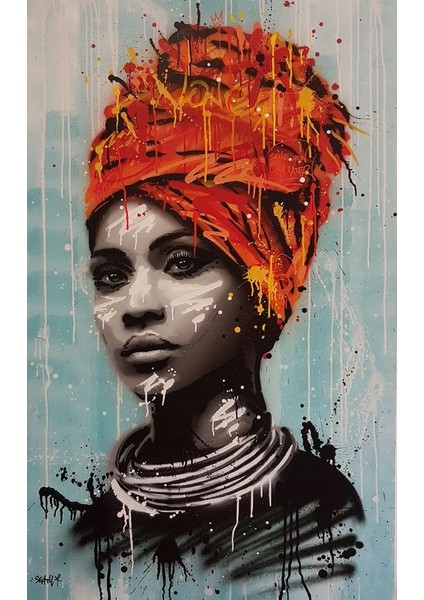 Afrika Sargısı Çerçeveli 70X90 Sayılarla Boyama Hobi Seti