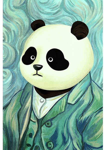 Panda Bey Çerçeveli 40X50 Sayılarla Boyama Hobi Seti