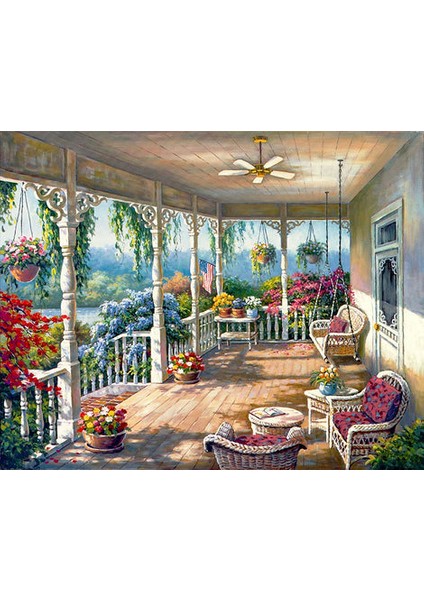 Güney Terası Çerçeveli 40X50 Sayılarla Boyama Hobi Seti