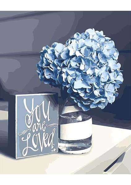 Masaüstü Estetik Çerçeveli 40X50 Sayılarla Boyama Hobi Seti