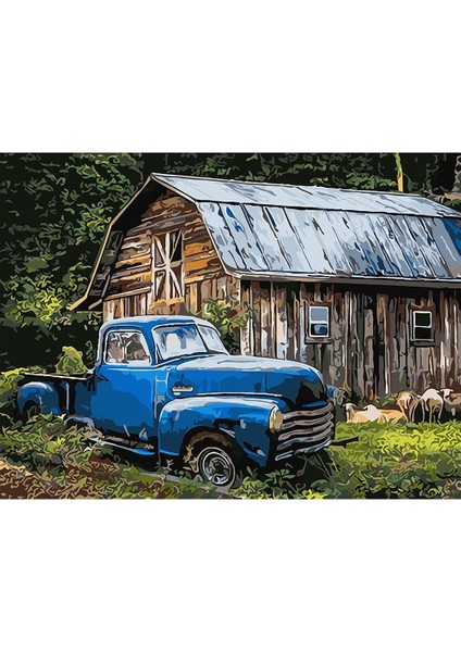 Kasaba Çerçeveli 50X65 Sayılarla Boyama Hobi Seti