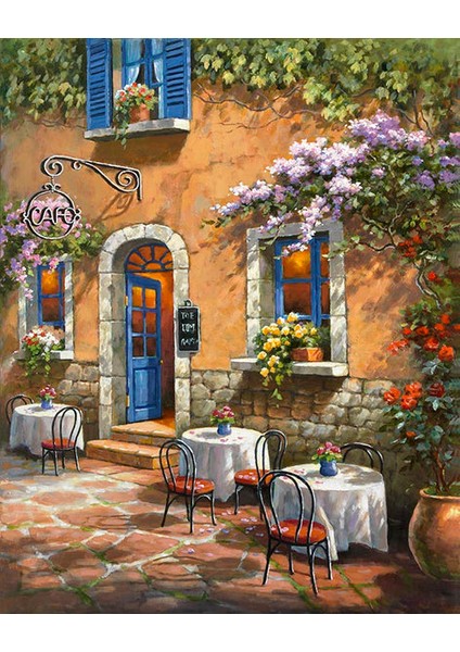 Fransız Kafesi Çerçeveli 40X50 Sayılarla Boyama Hobi Seti