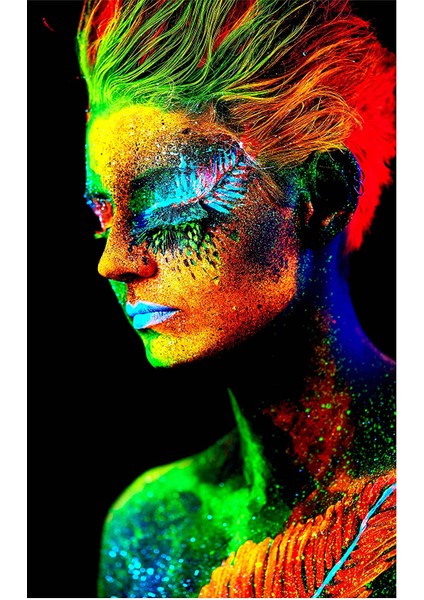 Rengarenk Silüet Çerçeveli 40X50 Sayılarla Boyama Hobi Seti