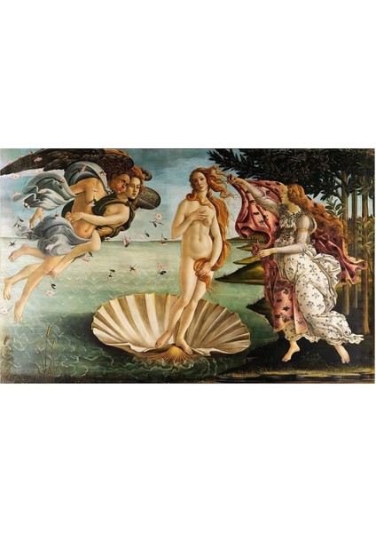Botticelli - Venüs'ün Doğuşu Çerçeveli 50X65 Sayılarla Boyama Hobi Seti