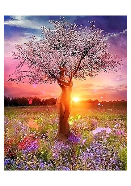 Doğa Ana Çerçeveli 50X65 Sayılarla Boyama Hobi Seti