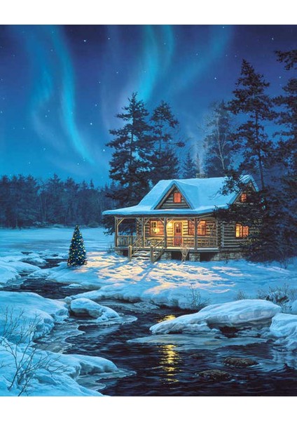 Akşam Performansı Çerçeveli 60X75 Sayılarla Boyama Hobi Seti