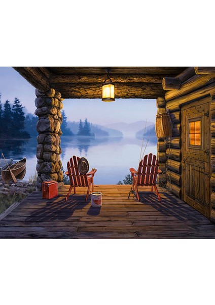 Sisli Bir Gün Çerçeveli 70X90 Sayılarla Boyama Hobi Seti