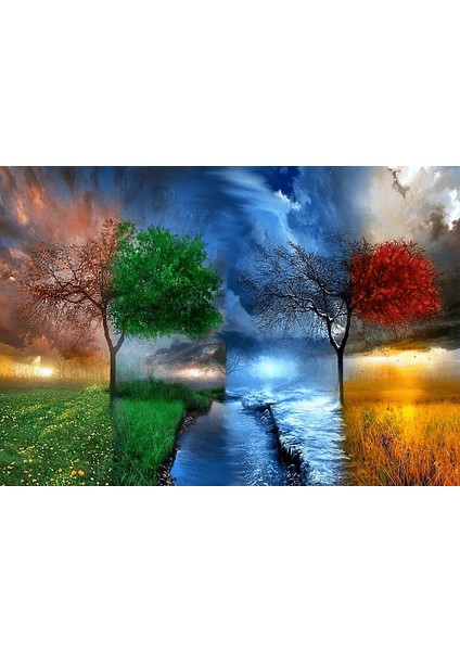 Doğa 1 Çerçeveli 60X75 Sayılarla Boyama Hobi Seti