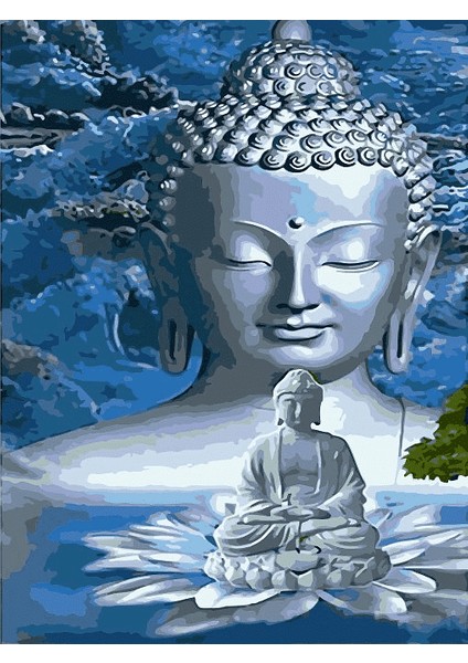 Buda Çerçeveli 50X65 Sayılarla Boyama Hobi Seti