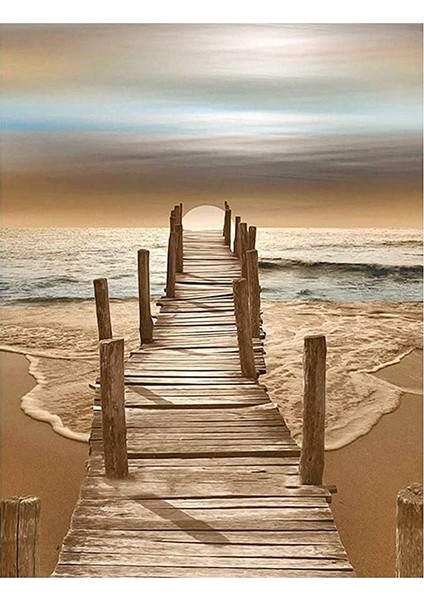 Seyrek Iskele Çerçeveli 70X90 Sayılarla Boyama Hobi Seti