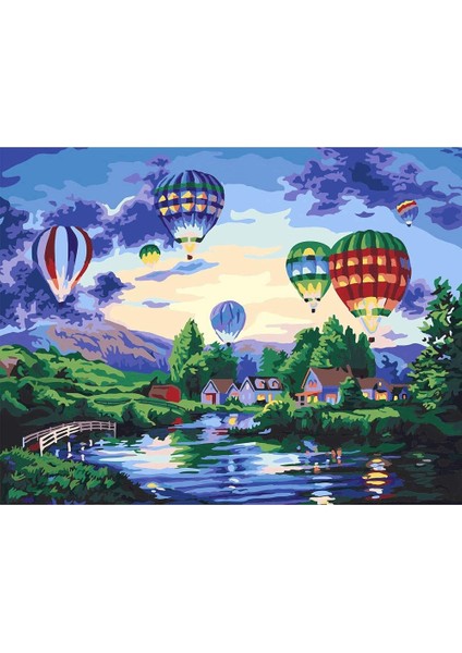 Uçuruk Çerçeveli 70X90 Sayılarla Boyama Hobi Seti