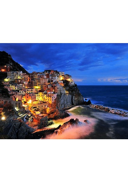 Deniz ve Gece Manzarası Çerçeveli 70X90 Sayılarla Boyama Hobi Seti