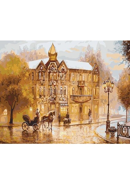 Eski Avrupa 2 Çerçeveli 70X90 Sayılarla Boyama Hobi Seti