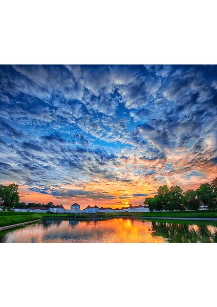 Günbatımı ve Nehir Manzarası Çerçeveli 70X90 Sayılarla Boyama Hobi Seti