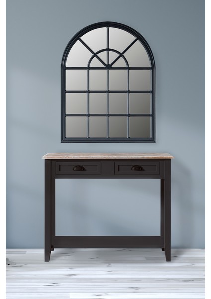 Kayla Siyah Masif Dresuar Ayna Takım