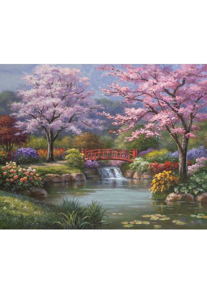 Gölde Geçit Çerçeveli 90X110 Sayılarla Boyama Hobi Seti
