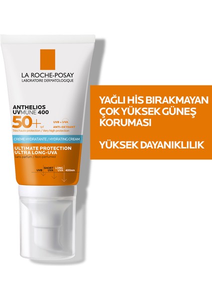 Anthelios Uvmune 400 Spf 50+ Güneş Kremi 50 mlx2 - Kuru, Kızarık ve Hassas Ciltler İçin