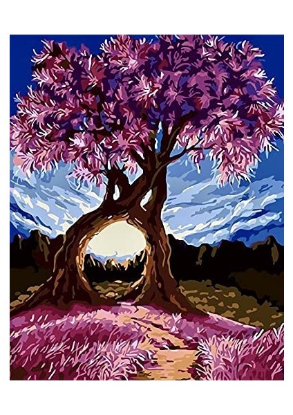Ağaçların Aşkı Çerçeveli 50X65 Sayılarla Boyama Hobi Seti
