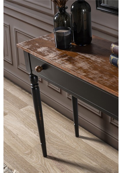 Marine Eskitilmiş Siyah Masif Dresuar fiyatları