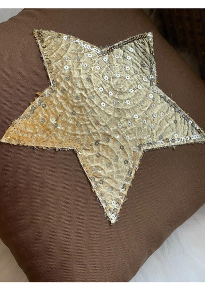 Yıldız Pul Payetli Kırlent Yastık Kılıfı 40 x 40 cm fiyatları