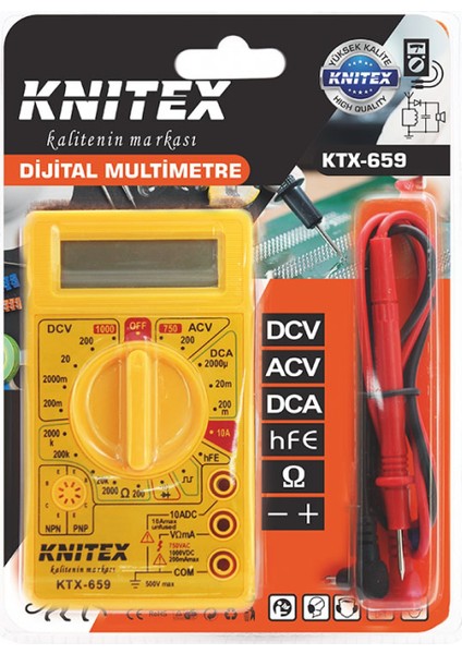 KTX-659 Dijital Multimetre Ölçüm Aleti-53
