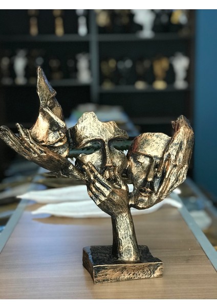 Görmedim Duymadım Bilmiyorum Mask Bronz