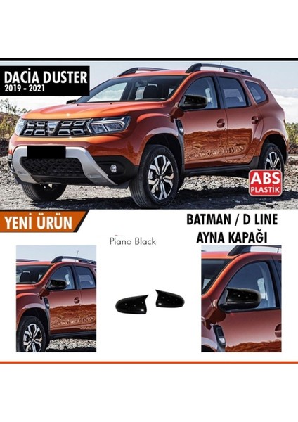 Drs Tuning Duster 2 Batman Yarasa Ayna Kapağı Piano Black / 2018 Sonrası