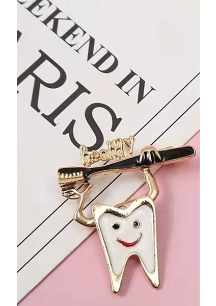 Doktor - Hemşire Aksesuar Aksesuar Broş Yaka Iğnesi Dişci Takı