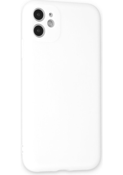 Lansman iPhone 11 Kılıf Nano Içi Kadife Silikon - Beyaz modelleri