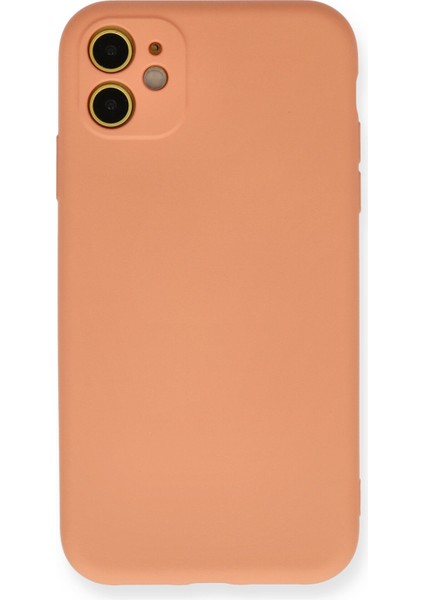 Lansman iPhone 11 Kılıf Nano Içi Kadife Silikon - Turuncu