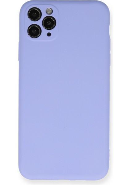 Lansman iPhone 11 Pro Max Kılıf Nano Içi Kadife Silikon - Lila
