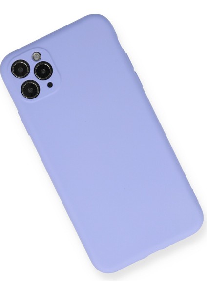 Lansman iPhone 11 Pro Max Kılıf Nano Içi Kadife Silikon - Lila