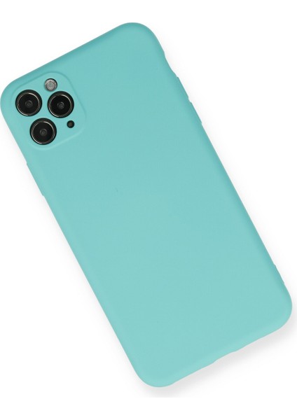 Lansman iPhone 11 Pro Max Kılıf Nano Içi Kadife Silikon - Turkuaz fiyatları