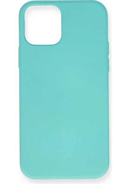 Lansman iPhone 12 Mini Kılıf Nano Içi Kadife Silikon - Turkuaz