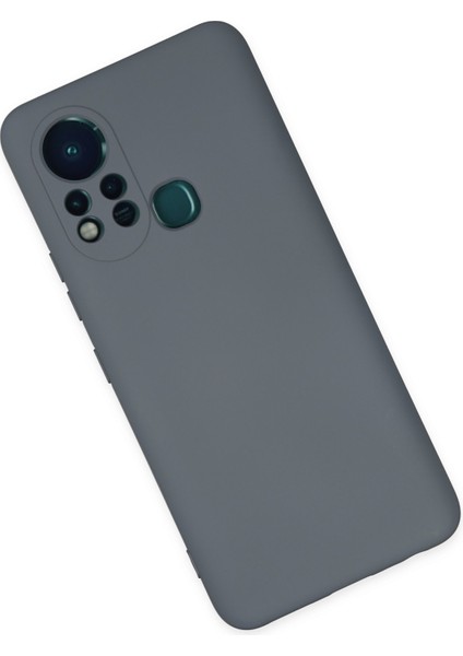 Lansman Infinix Hot 11S Kılıf Nano Içi Kadife Silikon - Gri modelleri