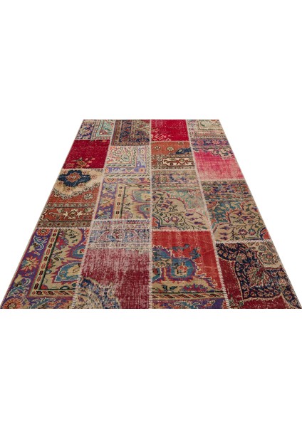 Klasik Modern Patchwork Eskitme El Dokuma Halı