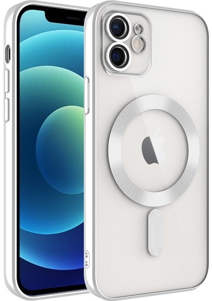 Apple Iphone 11 Kılıf Kamera Korumalı Laser Magsafeli Demre Silikon