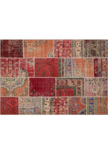 Klasik Modern Patchwork Eskitme El Dokuma Halı