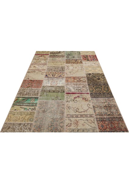 Özel Patchwork Eskitme El Dokuma Halı