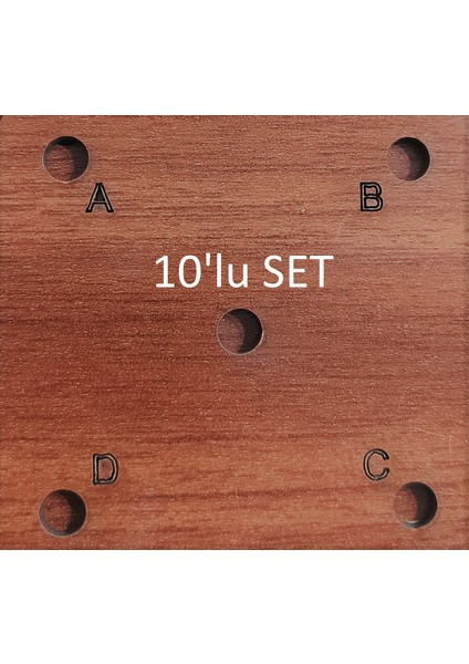 Çarpana & Dokuma Kartı Mdf Kırılmaz Eskimez Yırtılmaz 7*7cm